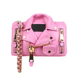 Pink Leather Jacket Handbag